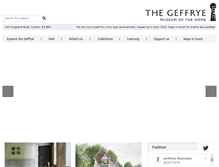 Tablet Screenshot of geffrye-museum.org.uk